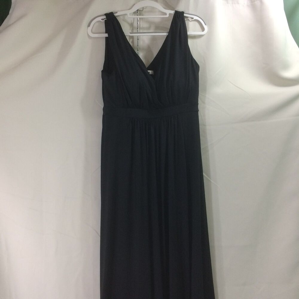 NEW Popilush Black Shapewear Maxi Dress Built In Bra Formal Slit XXL NO TIE - Picture 4 of 10